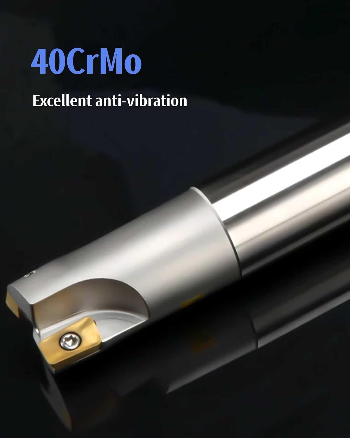 C25-25-150-2T Milling Rod Kit with 10 Titanium Coated Inserts for Steel Milling
