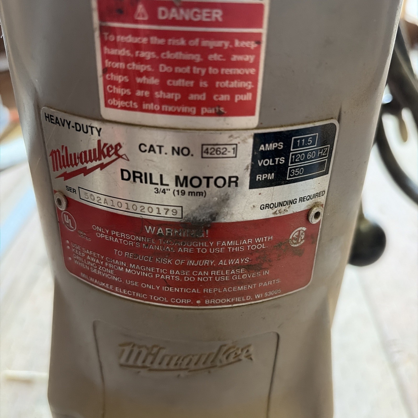 🇺🇸Milwaukee 4203 Drill Press Base 4262-1 Electromagnetic Drill Motor