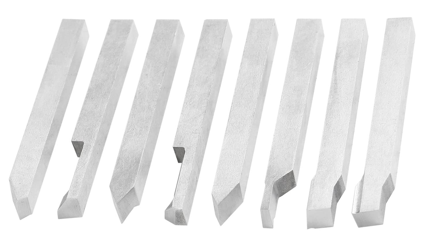 Accusize Industrial Tools 5/16” 8 Pc H.S.S. Tool Bit Set, Pre-Ground for Turnin