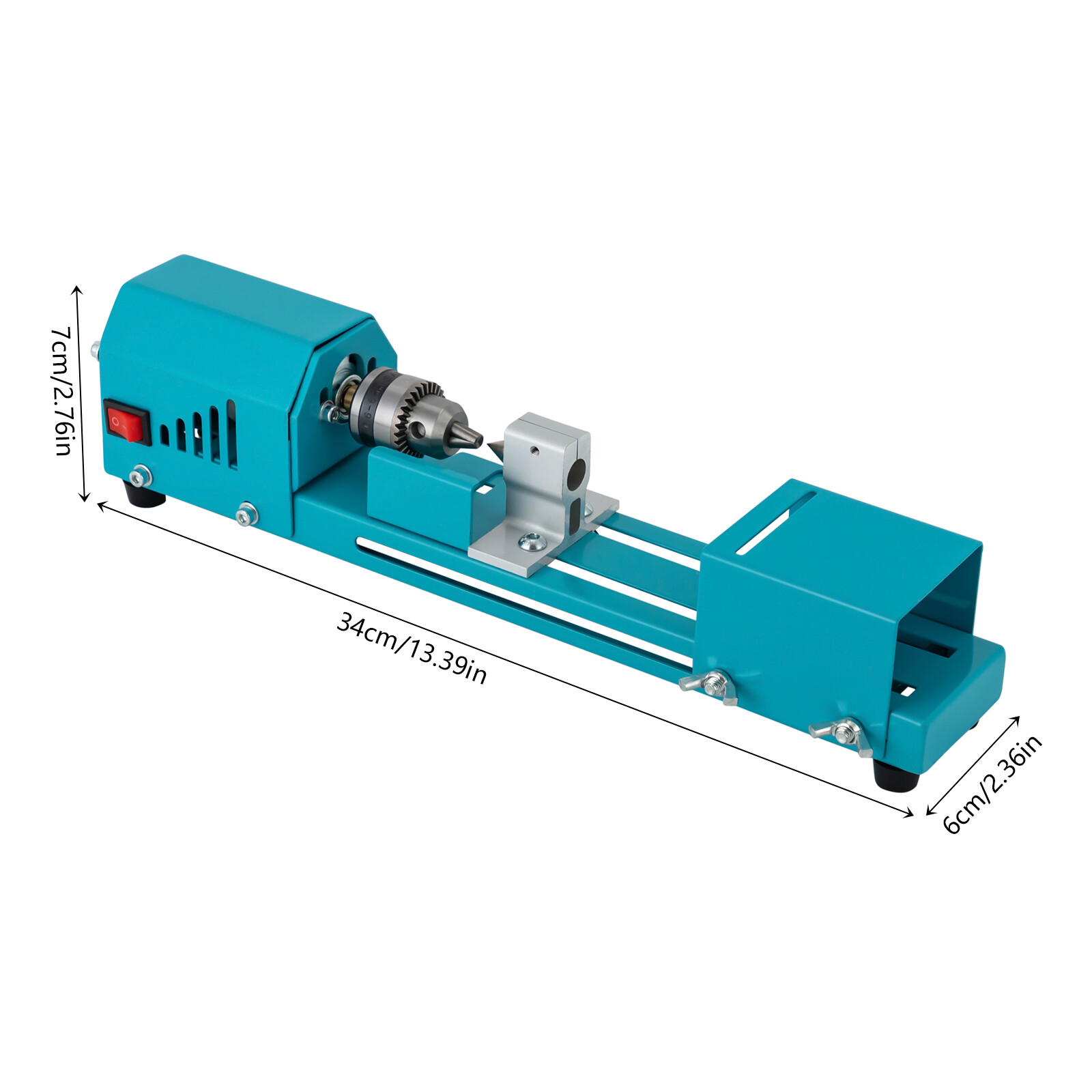 Mini Lathe Beads Polisher Machine Table Woodworking Cutting Craft Tool 7 Speed