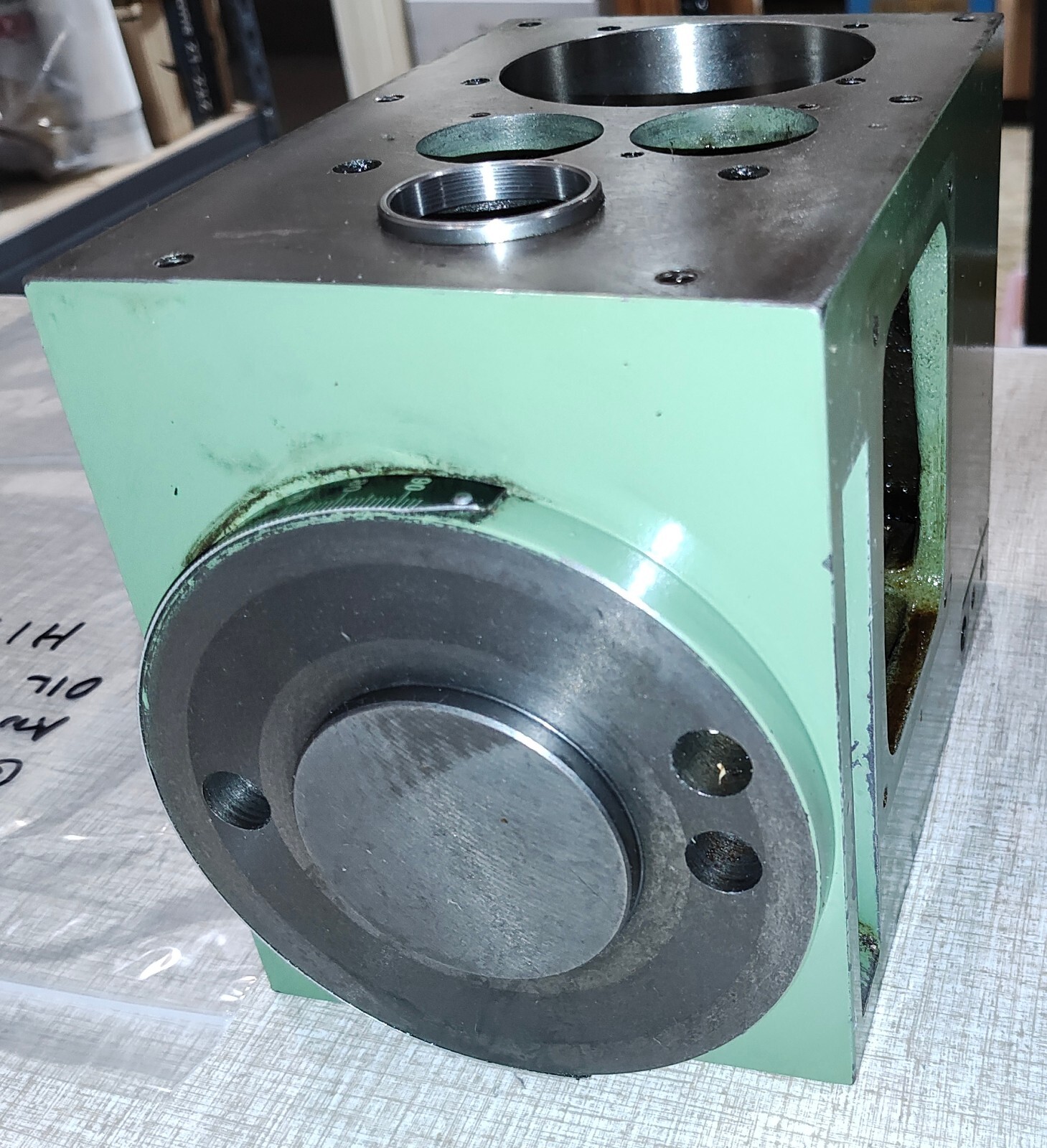 Emco FB-2 Mill Drill Parts: Gearhead Casting, Angle Gauge & Oil Pump Tube H17X