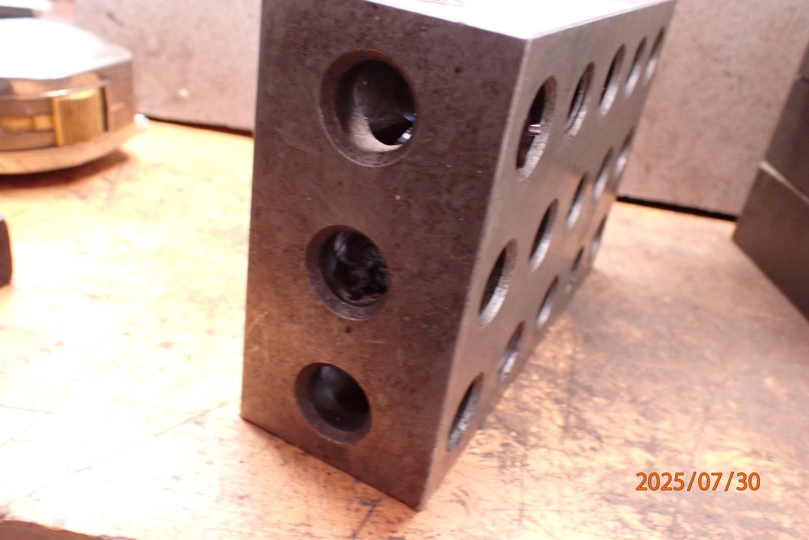 LOT RK1 SINGLE 4X6X2 MACHINIST SETUP BLOCK JIG FIXTURE TOOLING W/ SOME 5/8-11