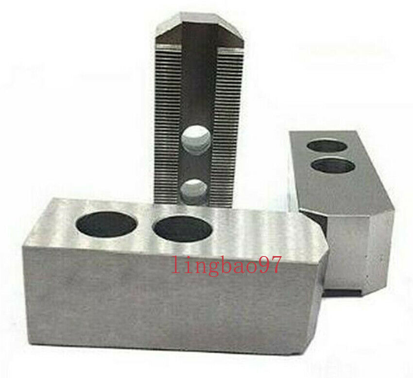 3x 120° Soft Steel Pointed Jaw Chuck For 5” CNC Lather Chuck Self-Centering Tool
