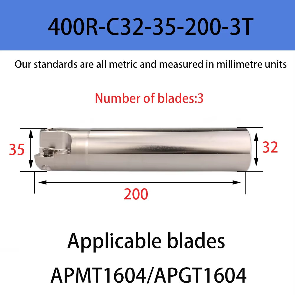 BAP400R EAP400R APMT1604 Milling Holder Cutterhead Shoulder Cutting Right Angle