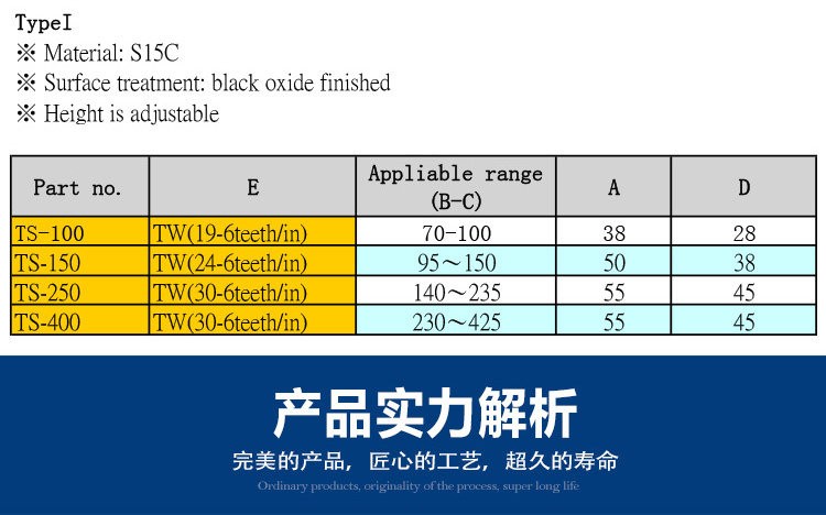 Screw Jack High Hardness Mold Lifting Support Pad Tool Fixture S70/100/150