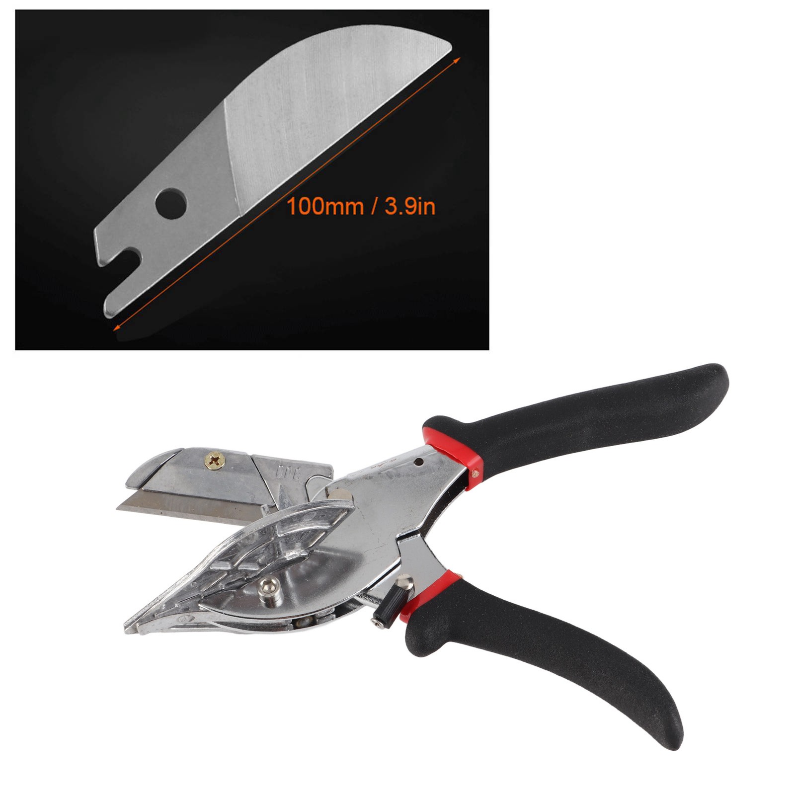 Angle Shear Cutter Non‑Slip Black Handle Hand Tool For Cutting Thin Wood CEL