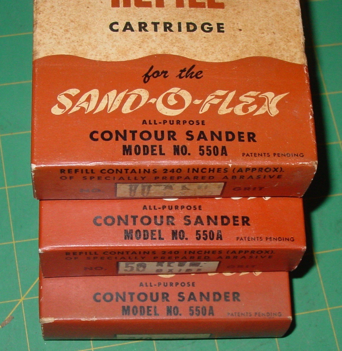 Vintage Merit Sand-O-Flex No. 550A Contour Sander Abrasive Refills Mixed Lot USA