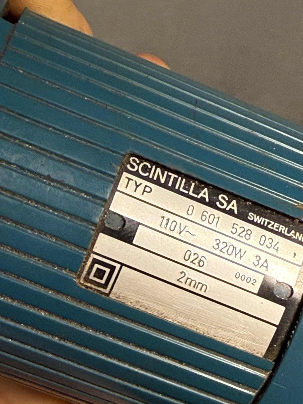 Vintage Scintilla Bosch 14SWG Corded Nibbler 0-601-528-034. Switzerland Made.