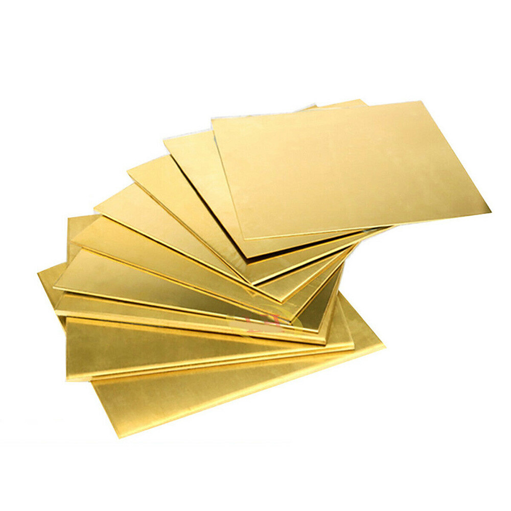Brass Metal Sheet Plate Guillotine Offcuts – Thickness 0.5mm to 6mm & Every Size
