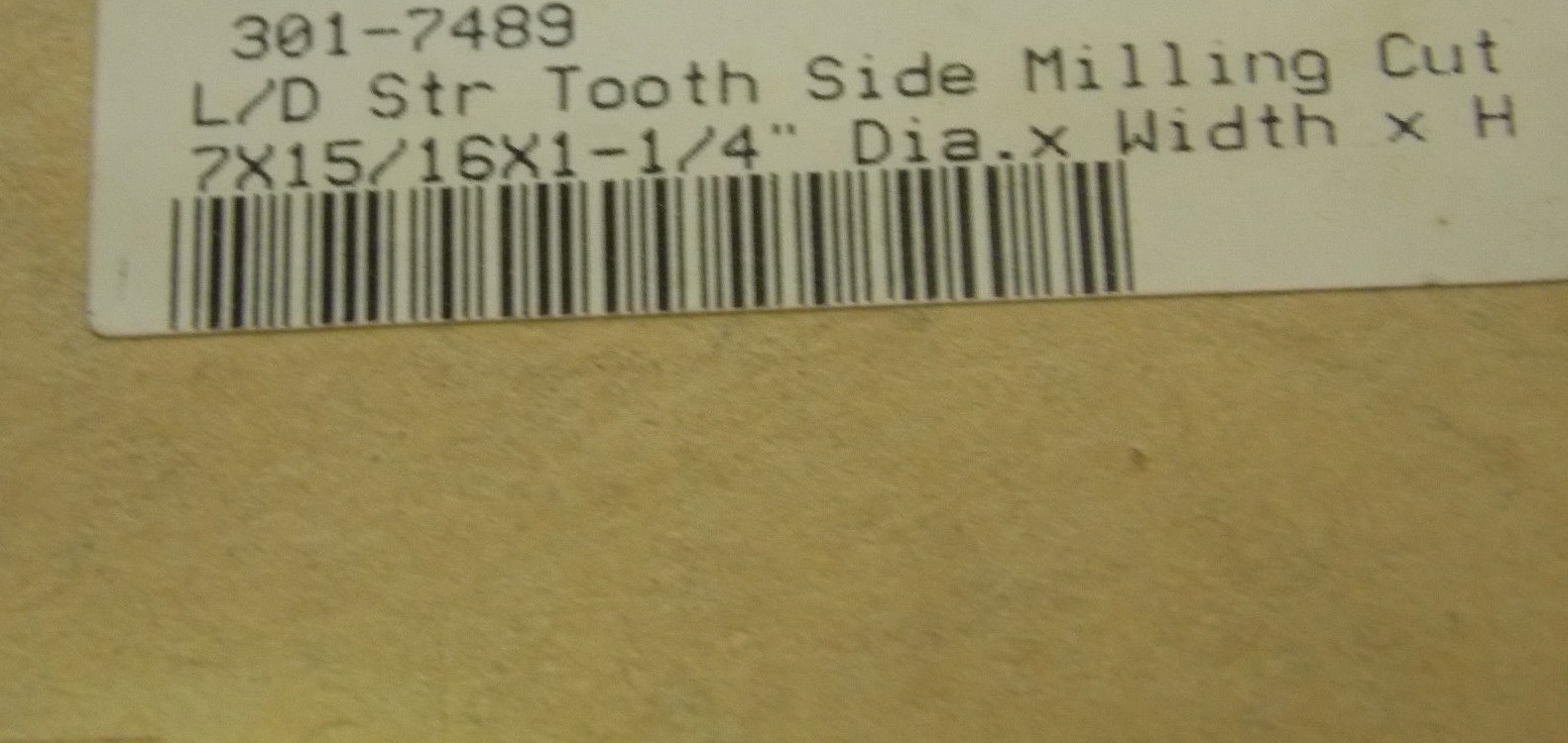 Side Milling Cutter 7″ x 15/16″ x 1-1/4″ HSS 28T #3017489