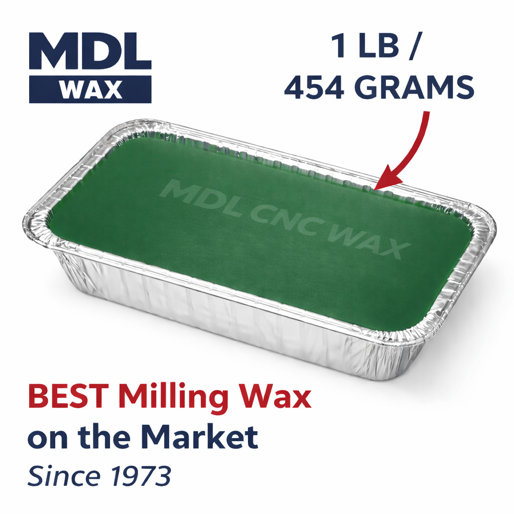 MDL CNC Milling Wax Block 1 lb Green – Smooth Machinable Wax