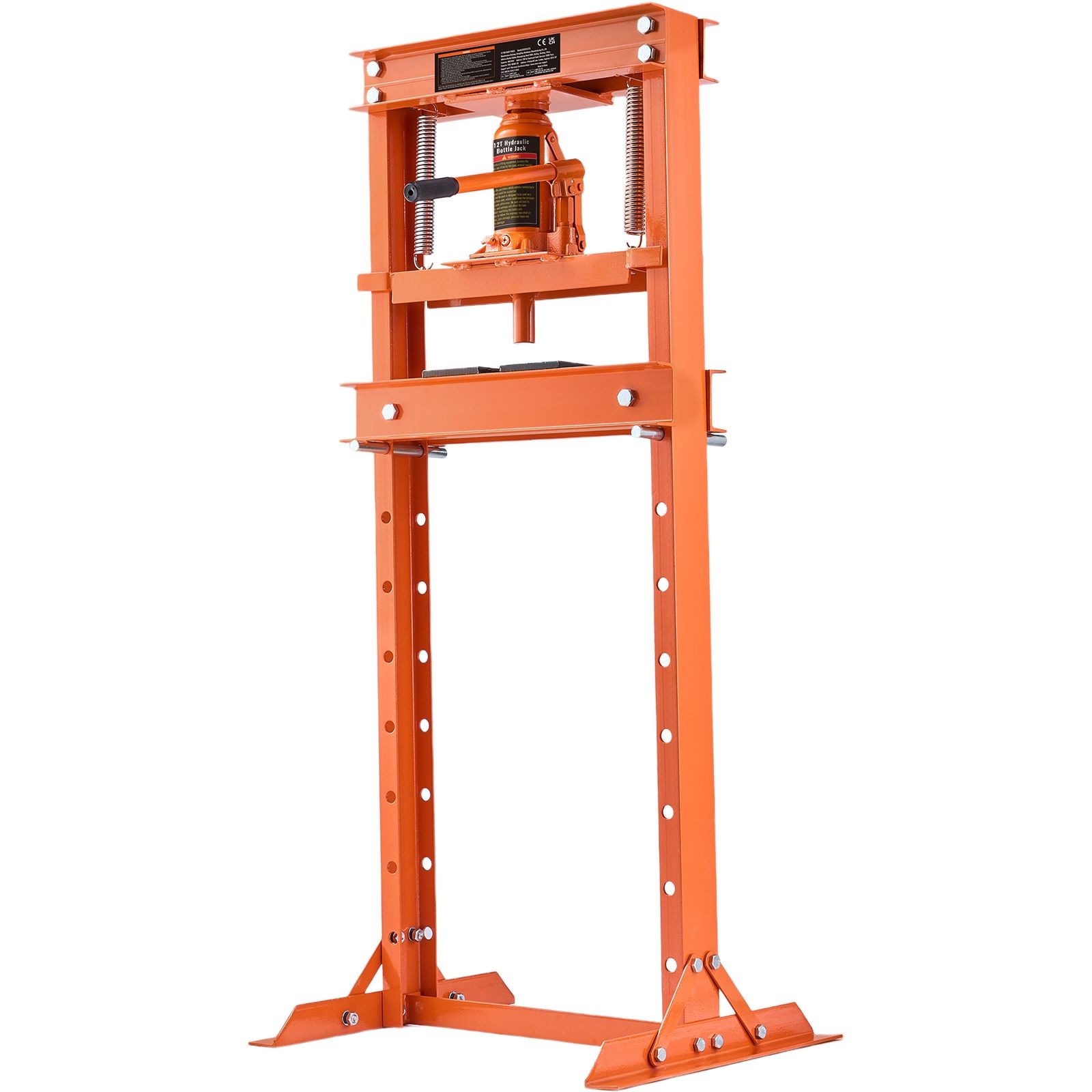 12T H-Frame Hydraulic Shop Press 19.7×20.1×52.5in Heavy Duty Garage