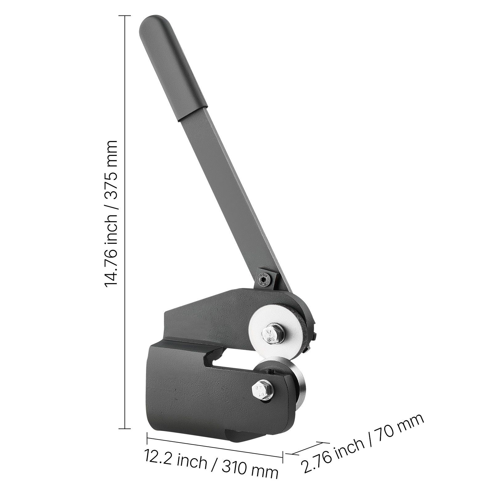 Manual Sheet Metal Shear, 0.07in Cut, 40Cr HRC52-54 Blades, Q235 Frame