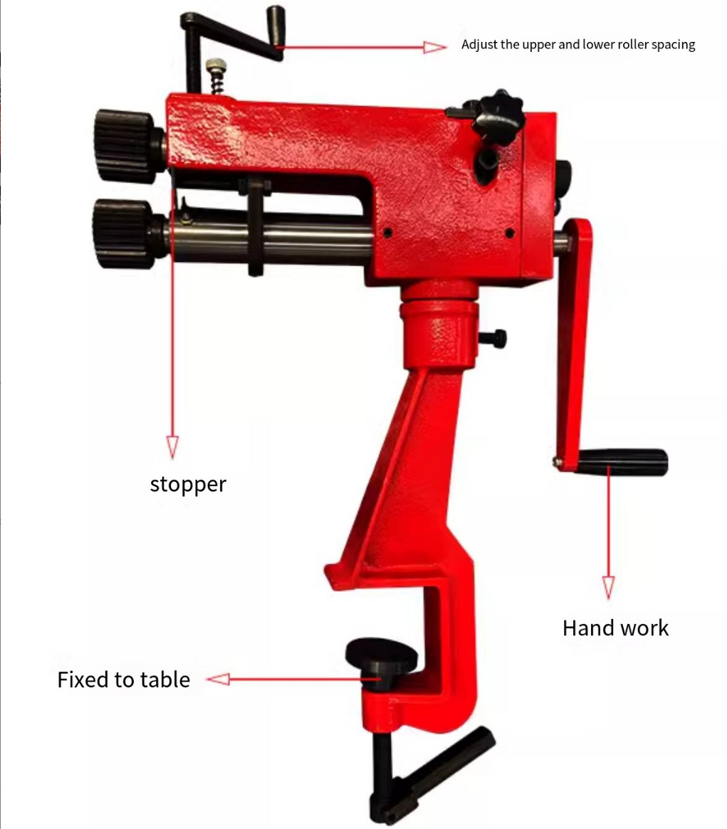 Reeling Machine RM08 Engraving Machine Iron Sheet Crimping Machine Manual 0.8mm