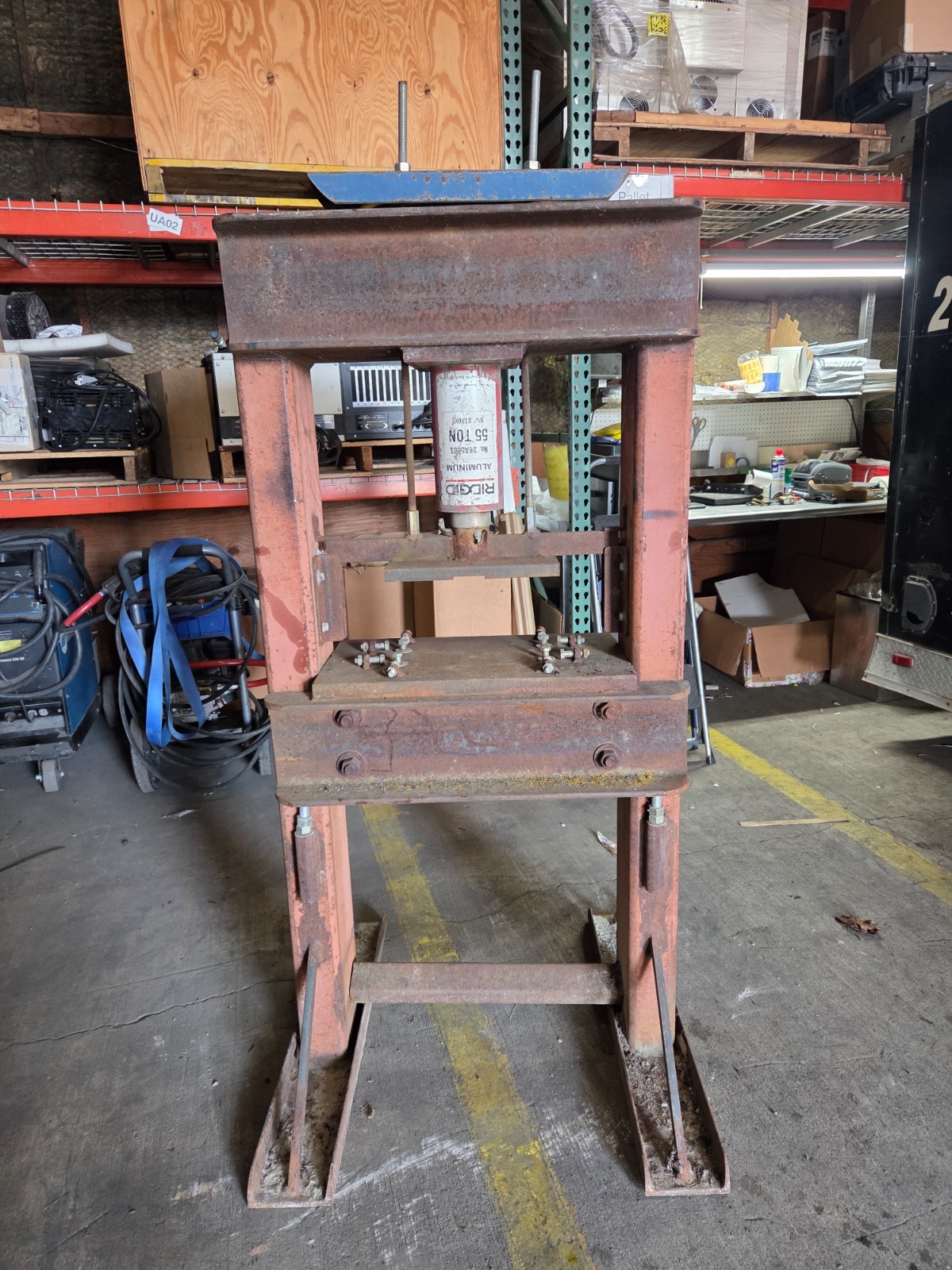 Electric Hydraulic H-Frame press and Enerpac Power pack Heavy duty 55 ton
