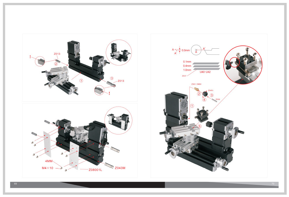 60W Metal Mini Rotating Lathe Machine 12000rpm Woodworking Mini Lathe DIY Tools