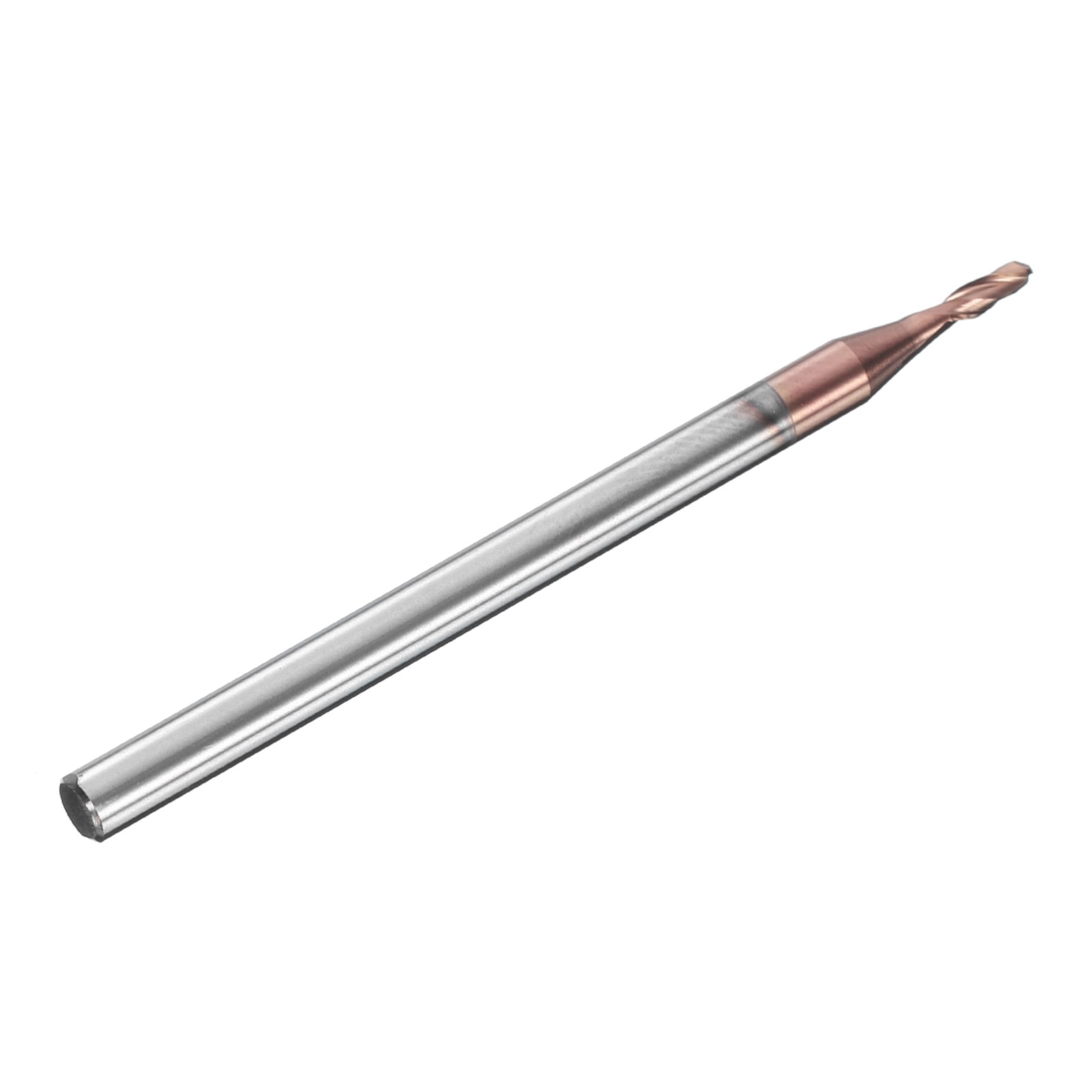 2 Flute Ball Nose End Mill 0.189″ Cutting Length Uncoated for Carving Engraving