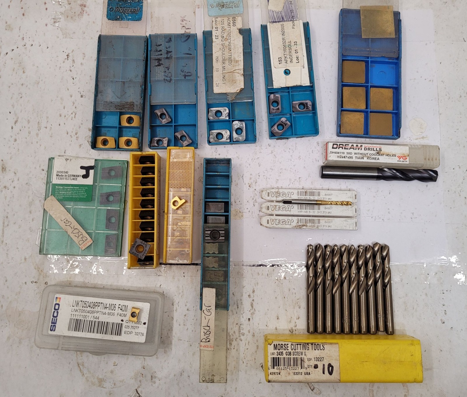Assorted Carbide Tooling, Inserts, Drill Bits