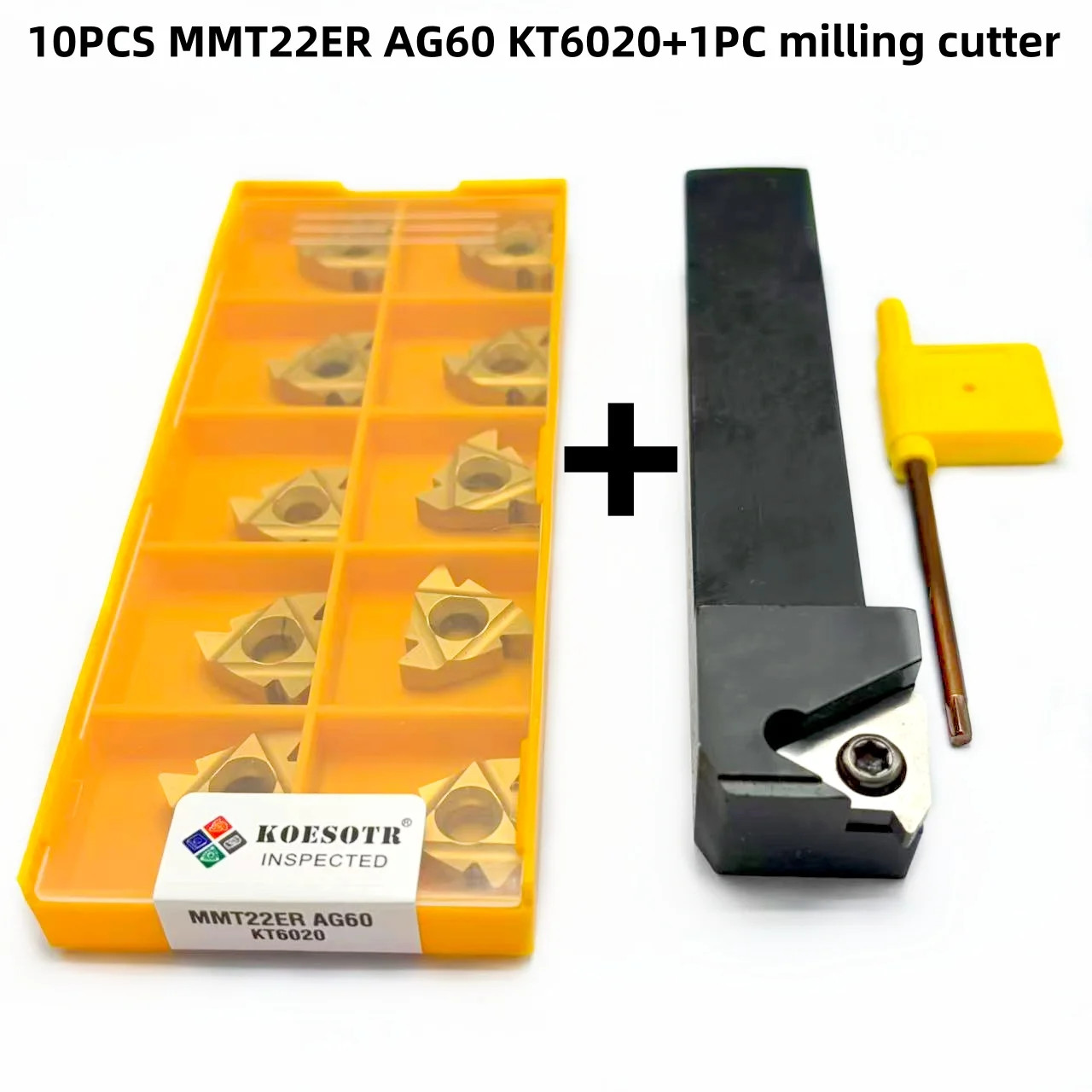SER2020K22 / SER2525M22 Thread Turning Tool MMT22ER Carbide Insert CNC Lathe Set