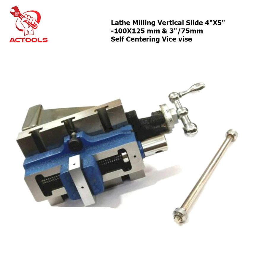 3″/75mm Self Centering Vice & Lathe Milling Vertical Slide 4″X5″-100X125 mm USA