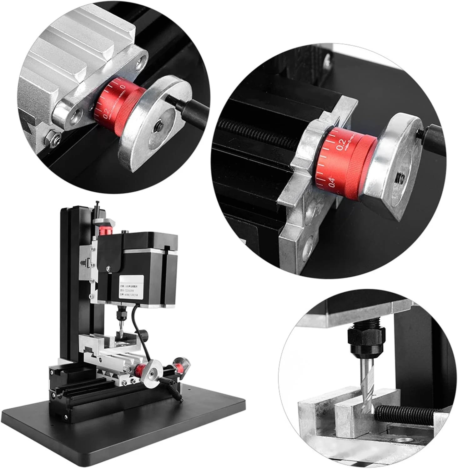 60W Mini Milling Machine – 12000RPM Multifunctional DIY Lathe for Metal & Wood