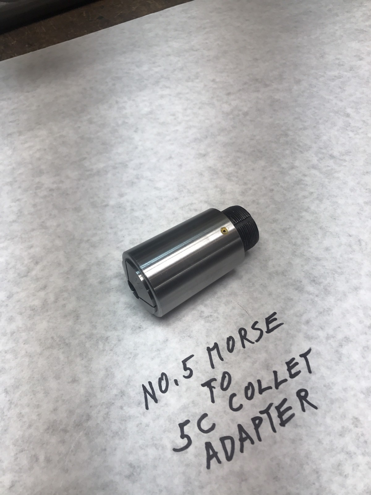 5C Collet Lathe Spindle Adapter Number 5 morse to 5c collet Free shipping
