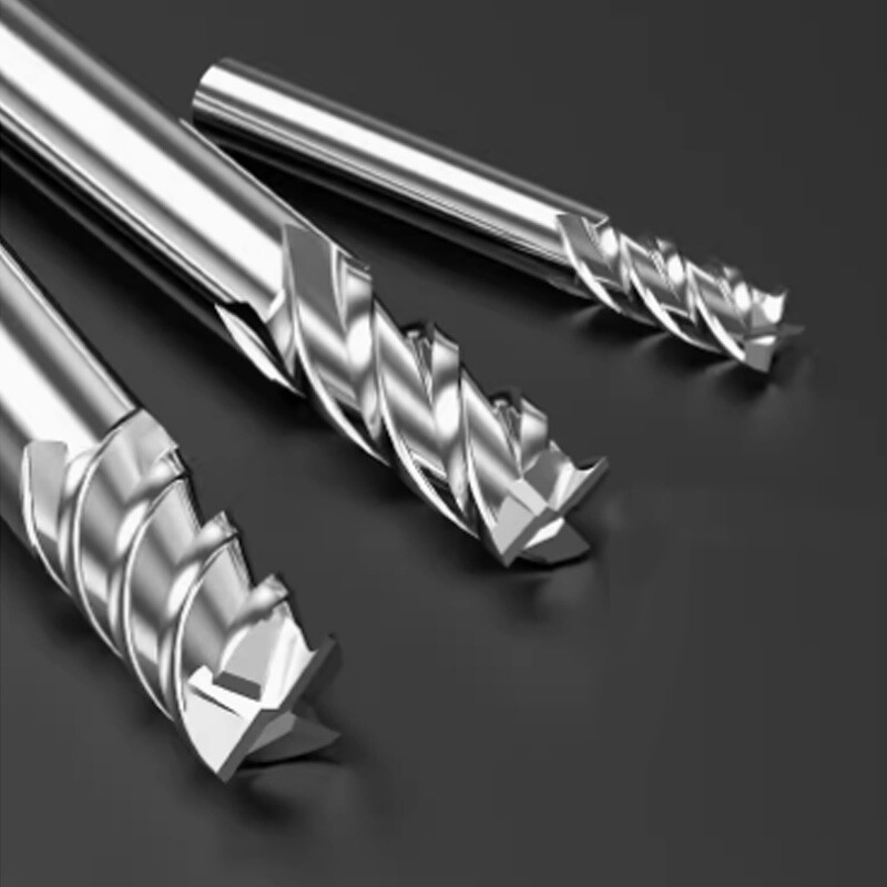 75° Metal Ceramic End Mill Cutter 2 Flute 4 Flute Milling Cutter Straight Shank