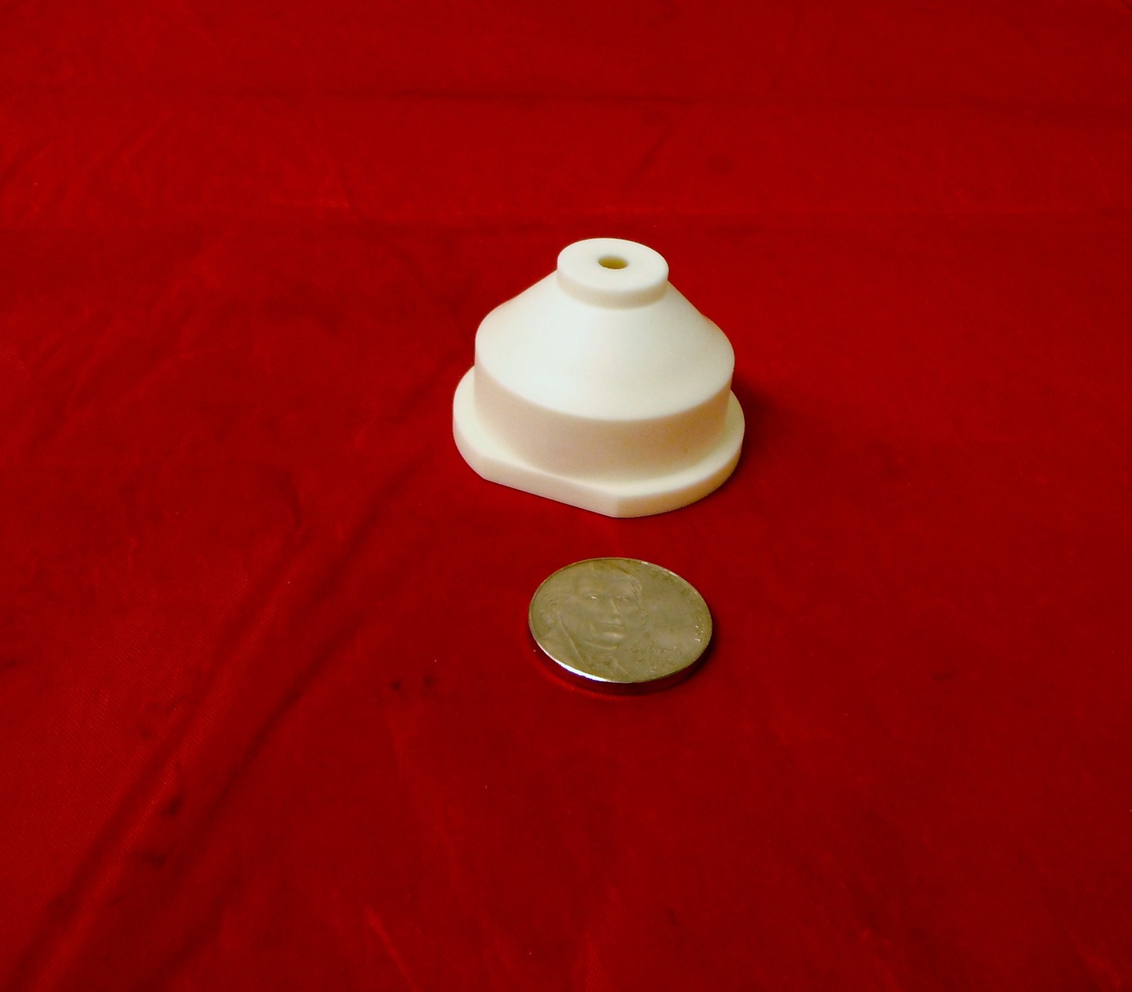 MITSUBISHI wire edm CERAMIC LOWER FLUSH CUP 4MM X054D881H03 WM2103-4 DQ30300 NEW