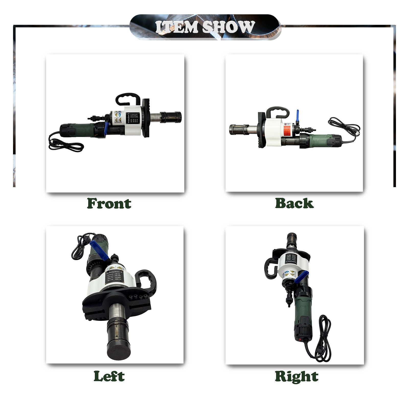 220V 65-159MM ISE-159 Internal Expansion Type Electric Pipe Beveling Machine