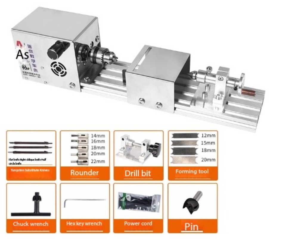 Multi-Function Manual Training Lathe with Ball Grinding and Polishing Machine