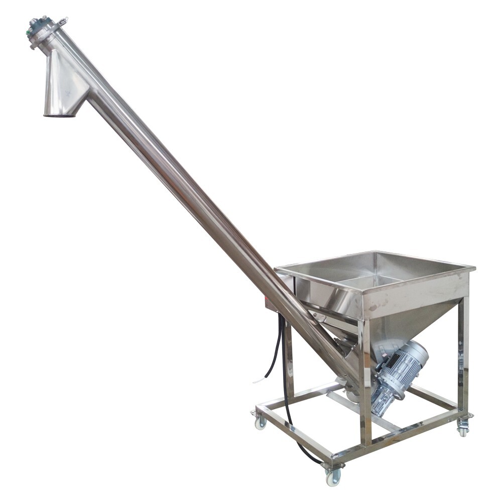 110V Automatic Screw Powder Feeding Machine Conveyor Materials Loader 100L Tank