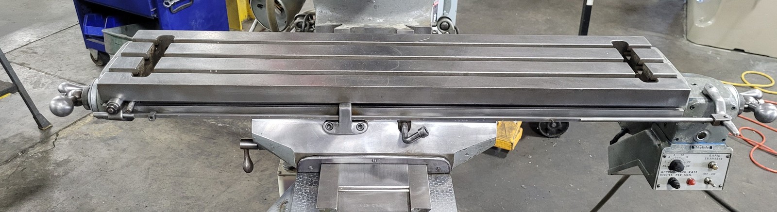 Bridgeport Series 1 Mill w/ Rebuilt 2HP, Chrome Ways, PF, 9×42 Table