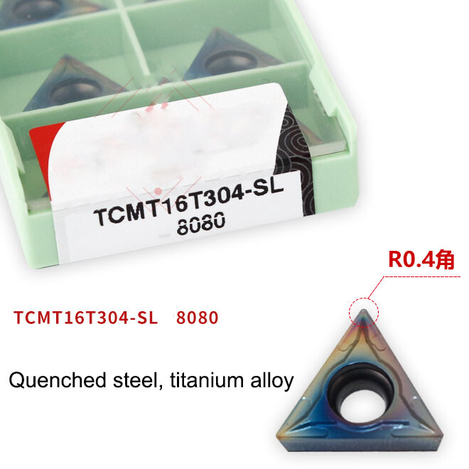 10pcs TCMT16T304 ZM8080 TCMT16T308 Lathe Boring bar Carbide Inserts HRC50 TCMT16
