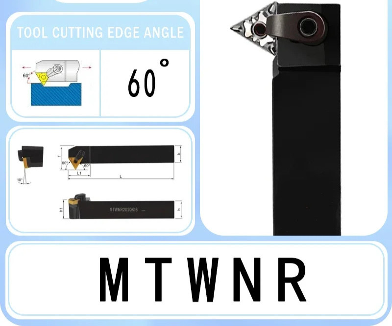 Lathe External Turning Tool Holder MTENN MTQNR CNC For TNMG160404 160408 Inserts