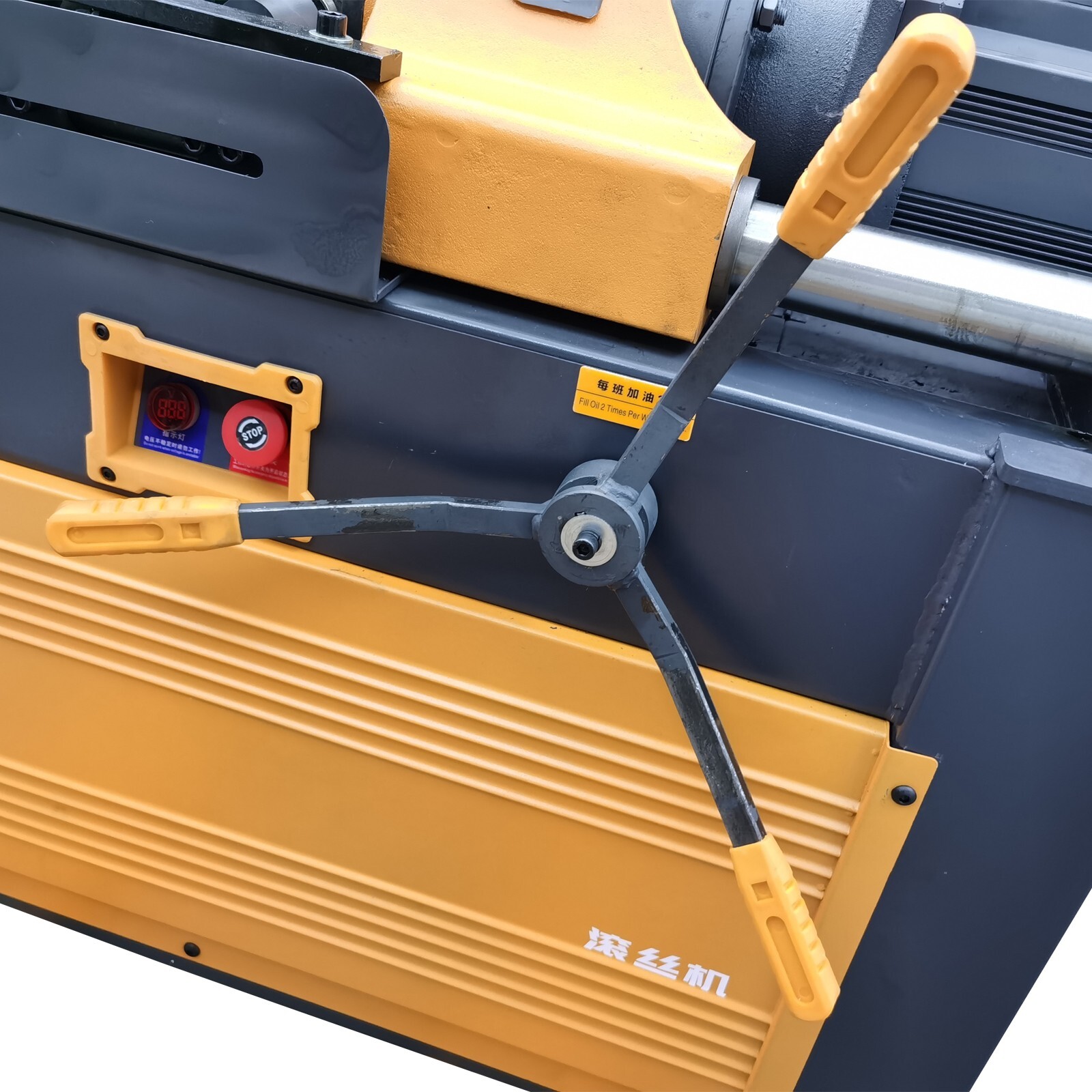 220V 0.6-1.6″ Electric Rolling Steel Bar Straight Thread Round Rolling Machine