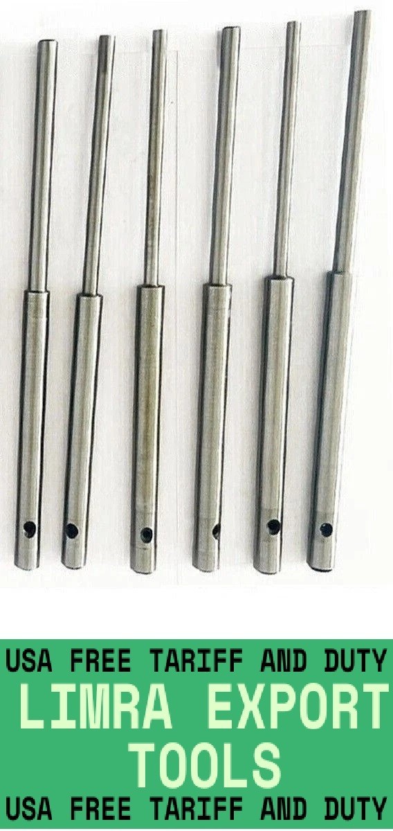Valve Seat Grinder Pilots Set .375″ TOP 5.5,6,7,8,9,10 Black & Decker Vibro