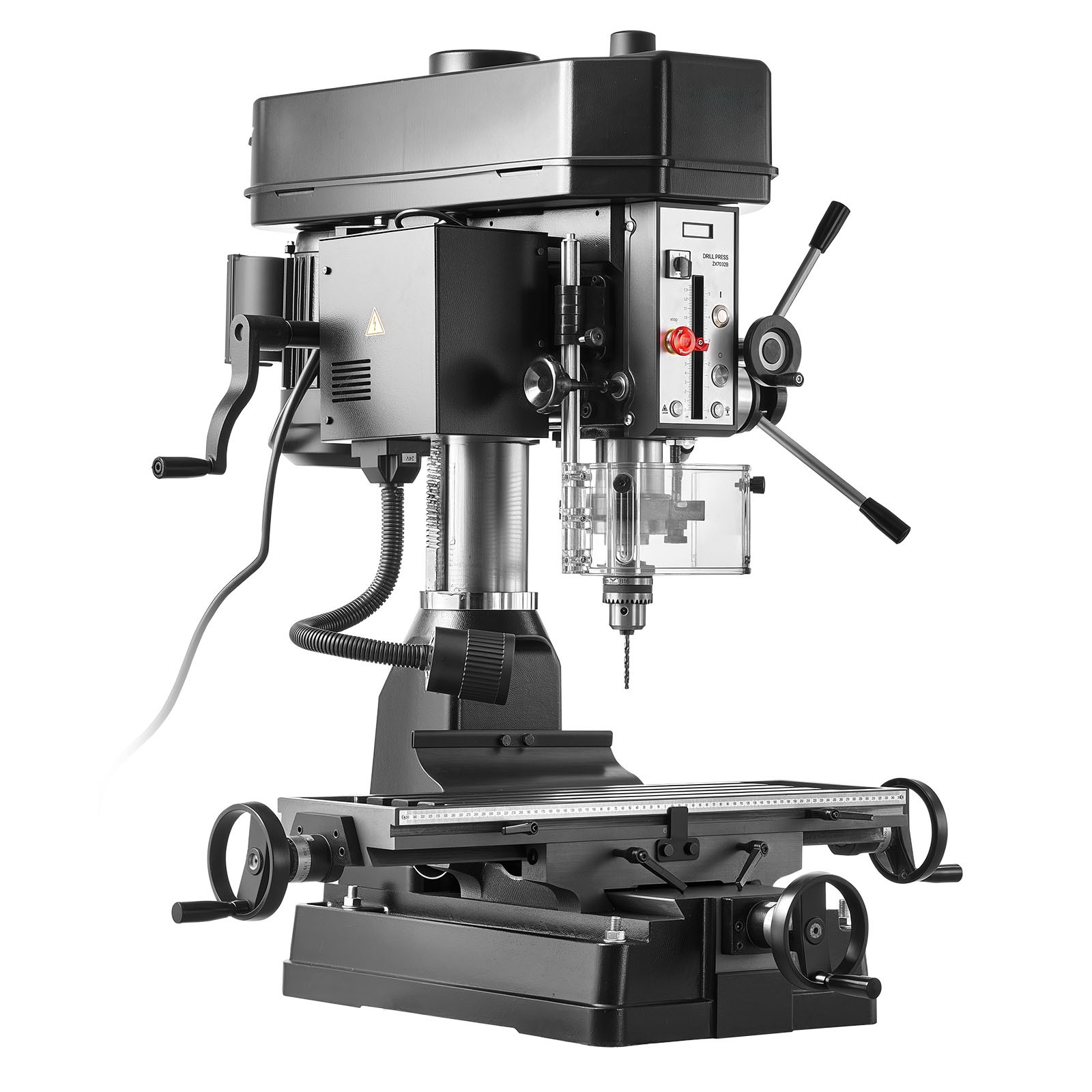 Uimoso 15.875 in Benchtop Mill Drill Machine, 2HP, 150-2560 RPM Milling Press