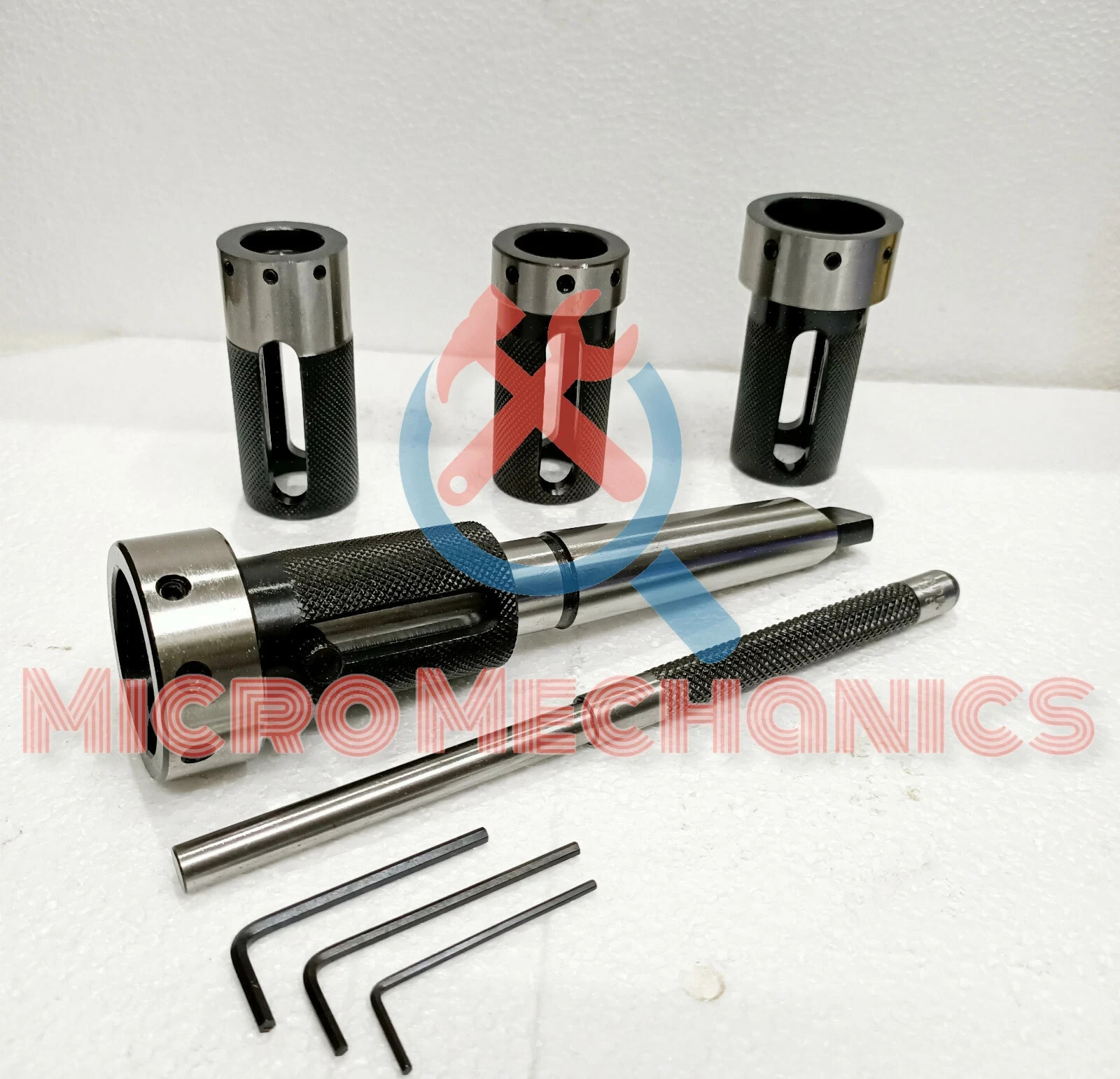 MT3 Tail Stock Die Holder Set Include tapered Shank & 4 sizes of Die Holders