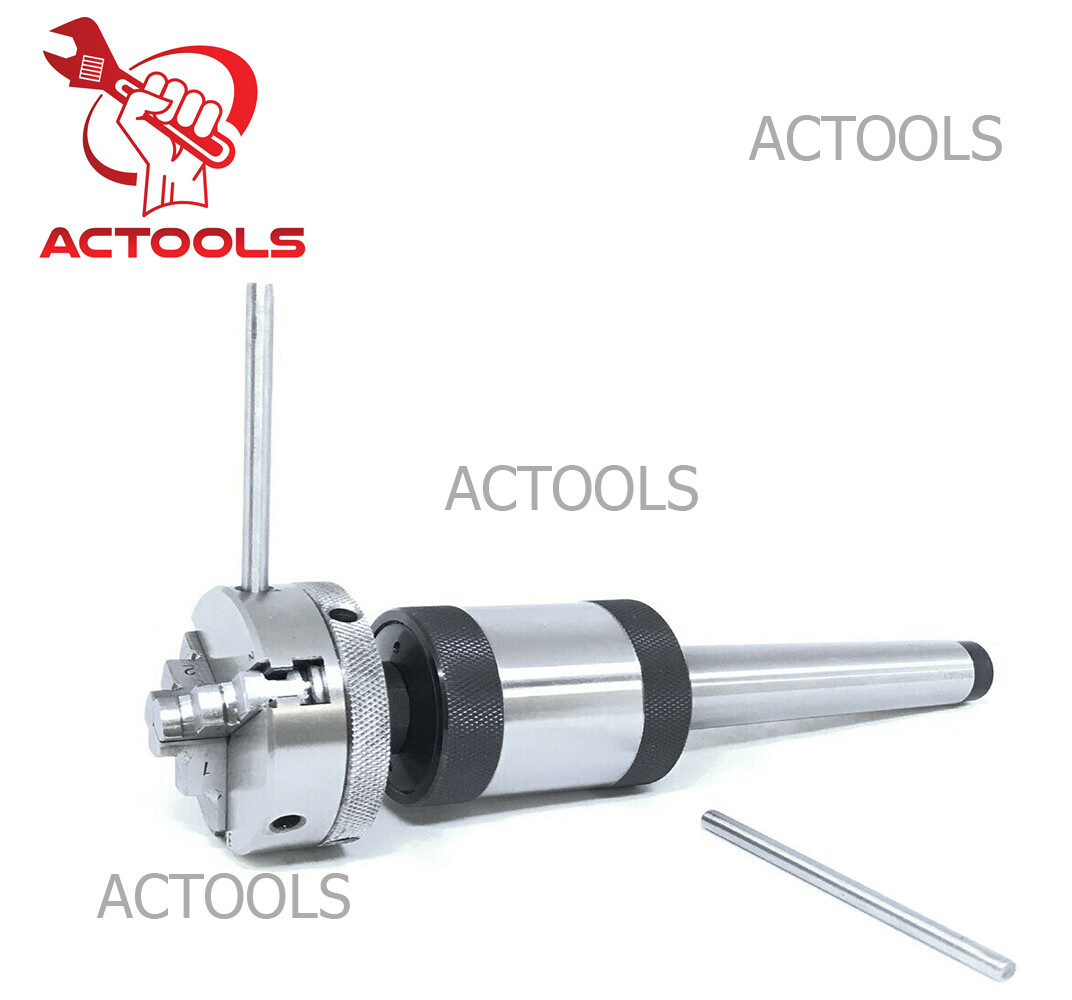 Mini Lathe Chuck MT3 Revolving Center 3MT Shank 3 Jaw Self Centering 2-1/2″ 65mm