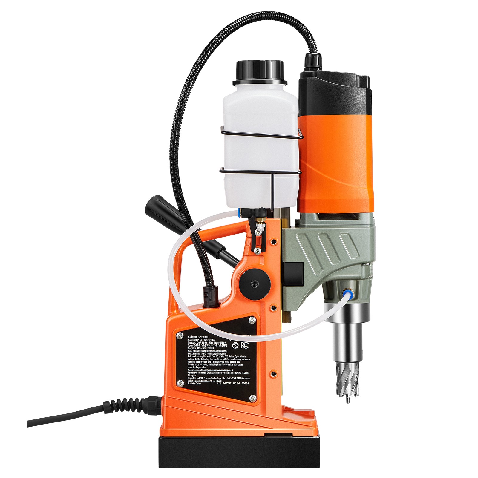 Magnetic Drill 1450W 2878 lbf Portable Mag Drill Press 2 in Boring Diameter