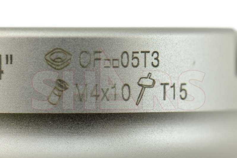 Shars 4″ 45° Indexable Face Mill for OFKT Insert 7 Flutes 2 OAH NEW P[