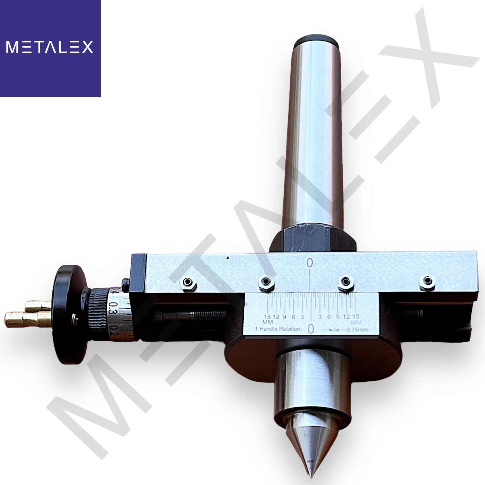 MT3 Shank Lathe Tailstock Taper Turning Attachment With Revolving Live Center