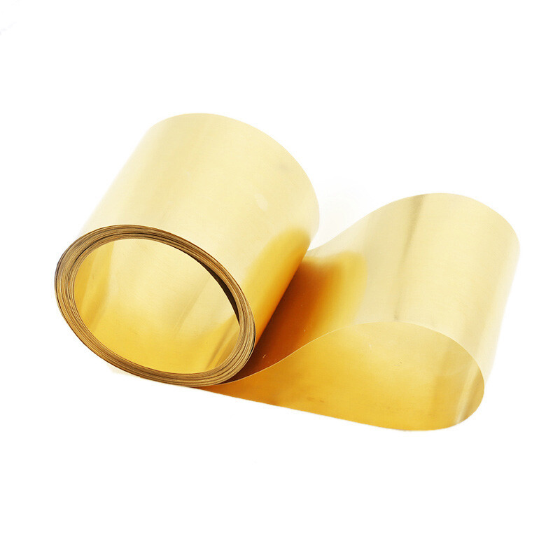 Brass Sheet Roll Metal Foil Plate 0.1-1mm Thick, 10-200mm Width, 1000mm Length
