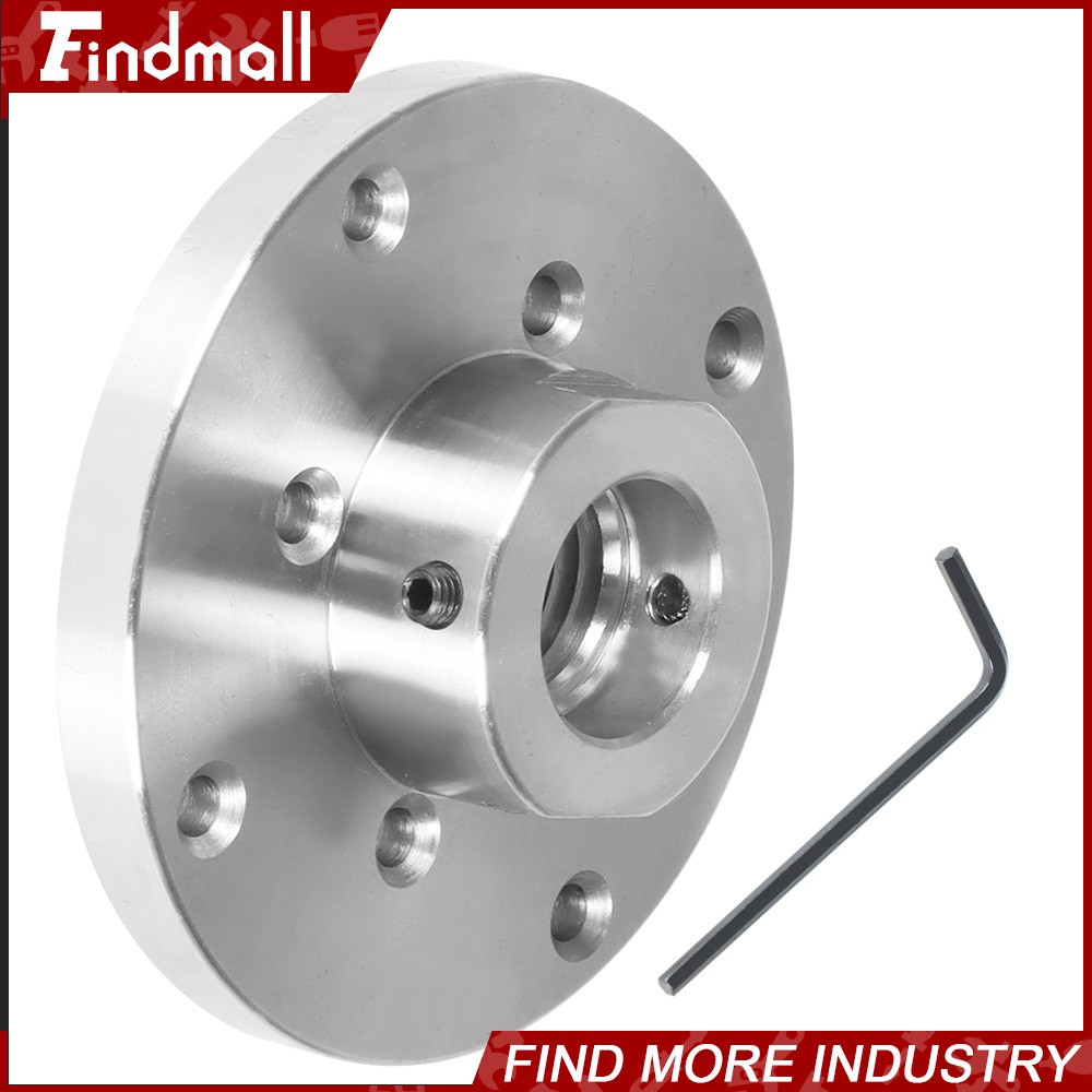 Findmall 4″ Steel Wood Lathe Face Plate 1″ x 8tpi Threaded with Set Screws