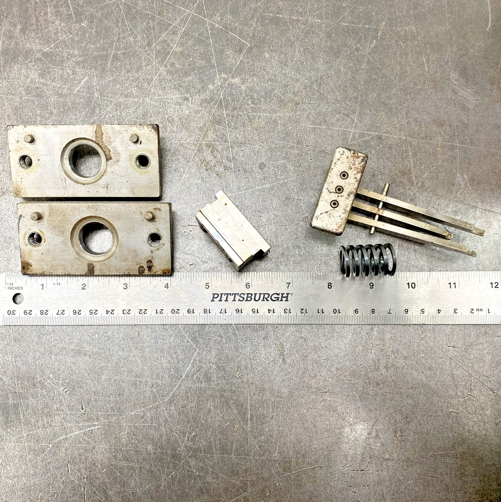 Precision Die Set Pneumatic Punch Press Stamping Die Parts Lot of 31 lbs