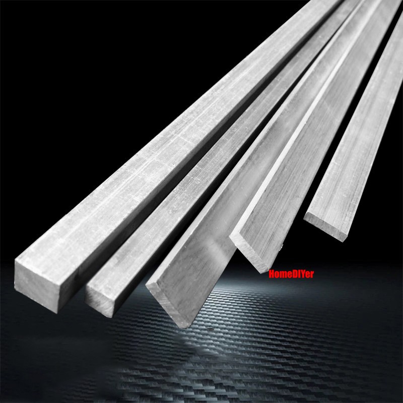Aluminium Flat Bars Strips Metal Plate 100mm Length 6mm –100mm Wide Cut To Size