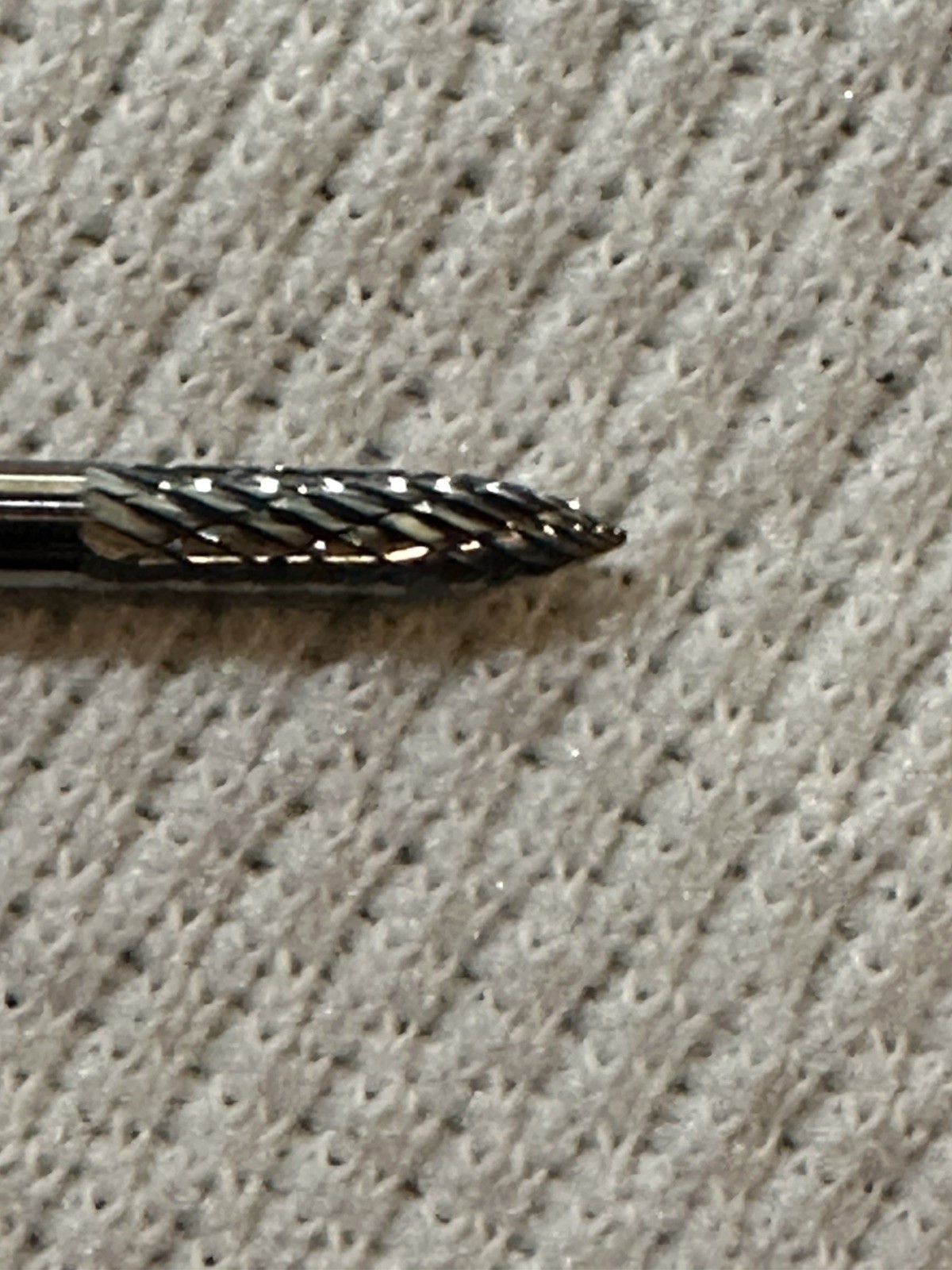 WIDIA METAL REMOVAL M41417 Carbide Burr, pointed Tree, 1/8″, Double Cut SG44em