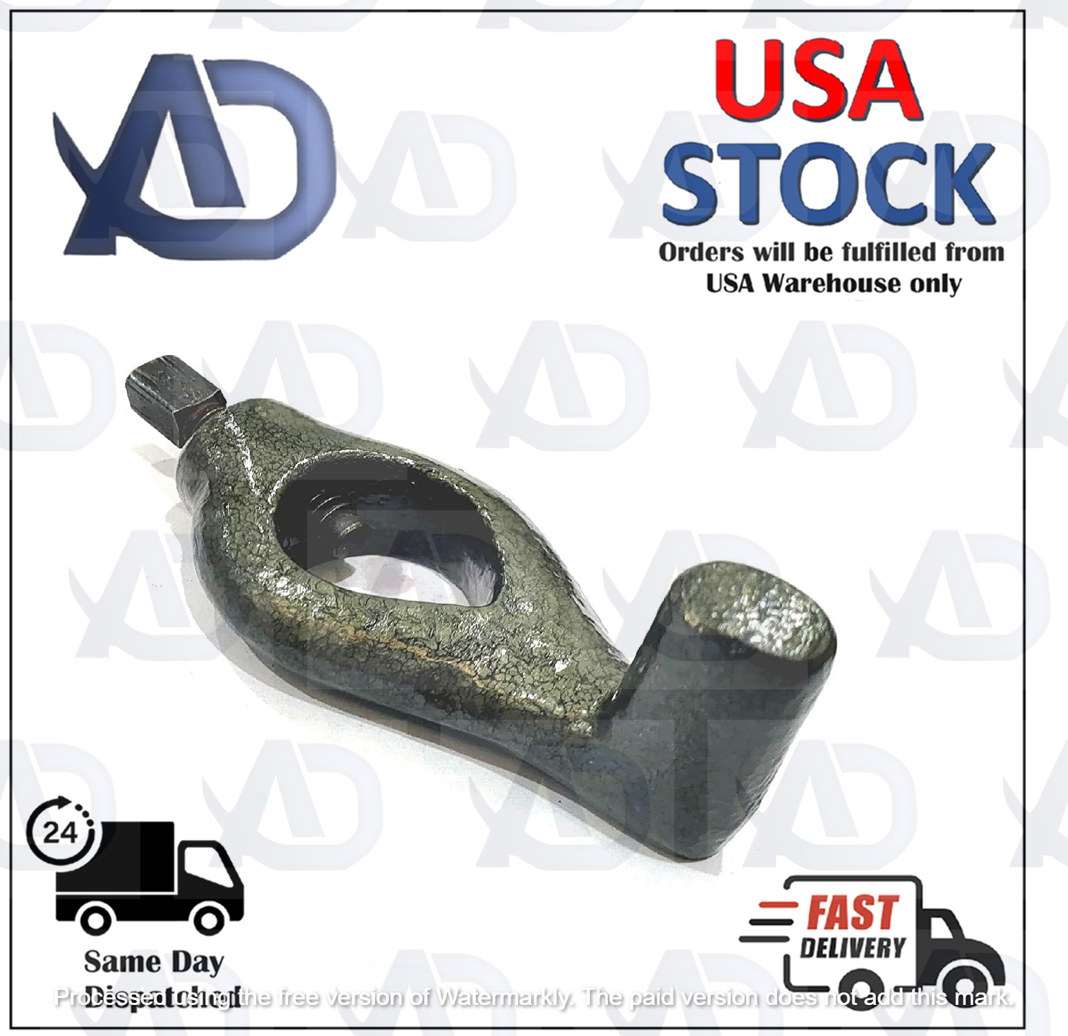 A.D. International High Grade Caste Iron Bent Style Lathe Dog