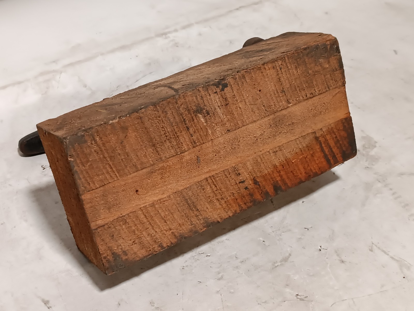 Unbranded Manual Toggle Arbor/Staking Press on a Wooden Base, Vintage Bench Tool