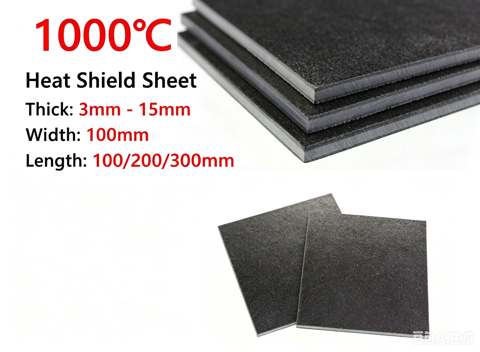 Fibreglass Sheet Mould Heat Shield Sheet Temperature Resistance 1000℃ Board DIY